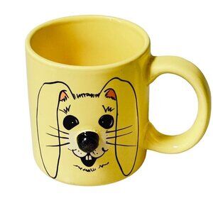 Yellow Mount Clemens Pottery Bunny Face Mug